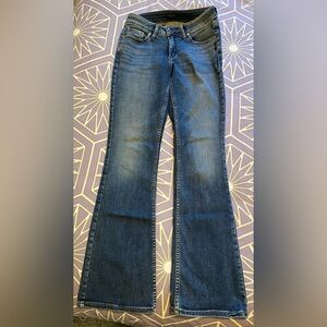 Silver Suki Mid Rise Bootcut Jeans